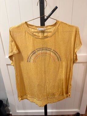 C&C California Mustard Yellow Tee with Sun Motif